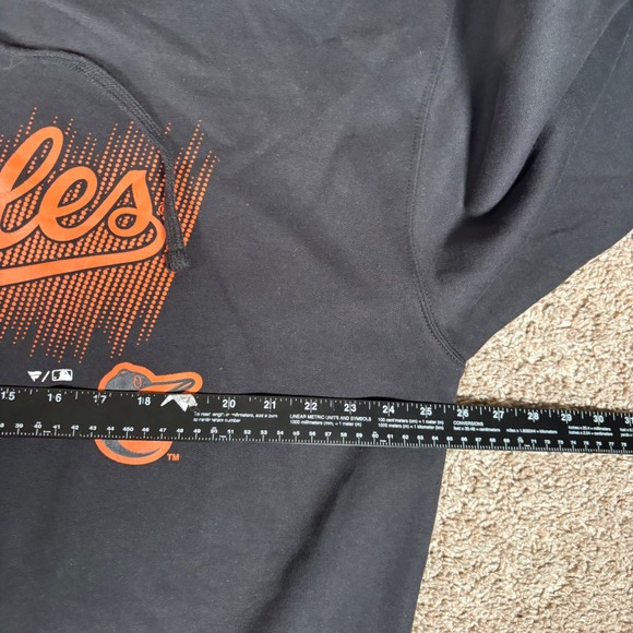 Baltimore Orioles Fanatics Black Hoodie Pullover Sweatshirt Men's XLT NWT - Picture 4 of 7